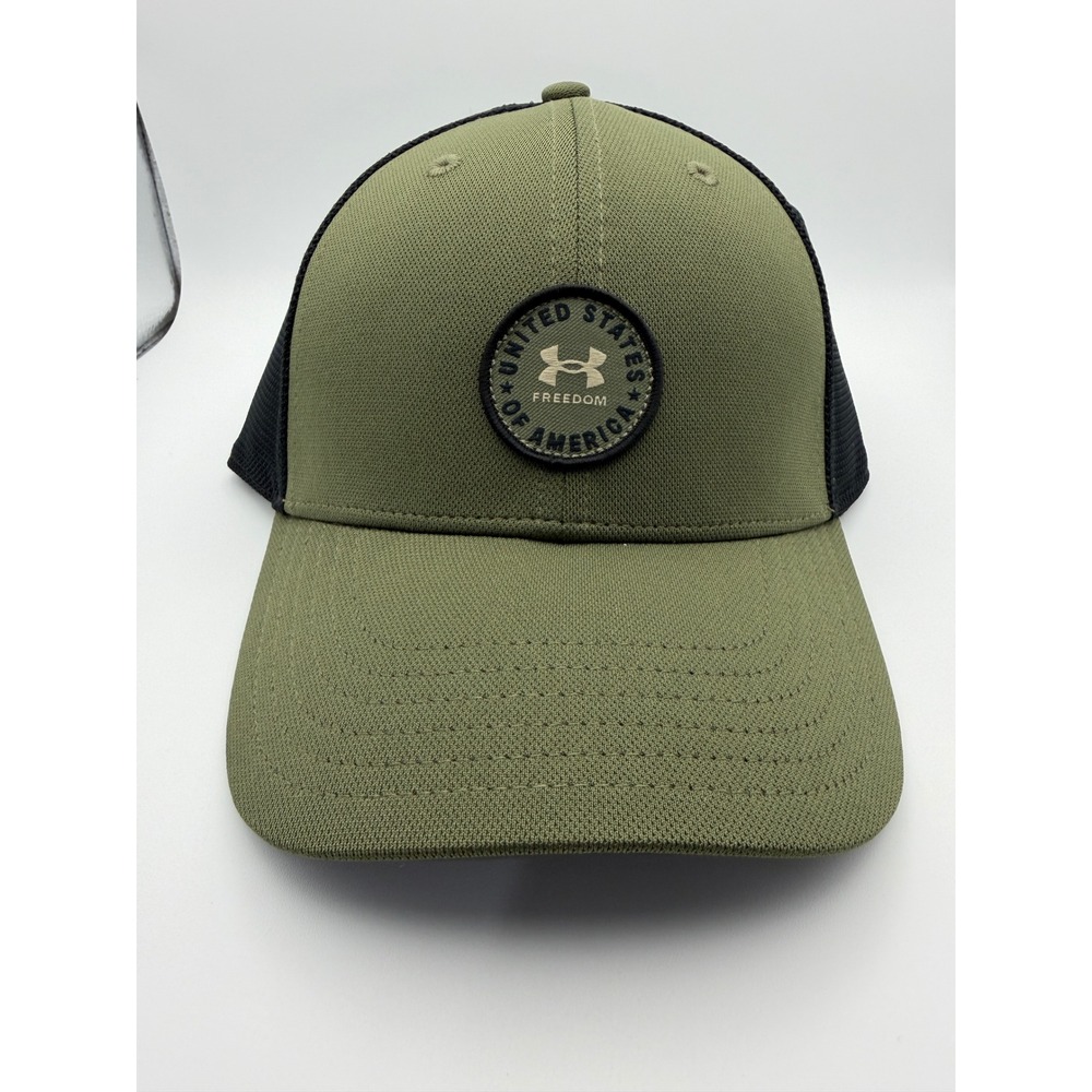 Under Armour Freedom Womens Trucker Hat Olive Green Black‎ Snapback Sample